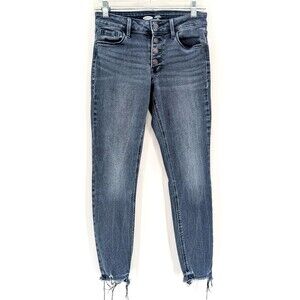 Old Navy Rockstar Super Skinny Ankle Mid Rise Dark Wash Jeans Size 26"x26"